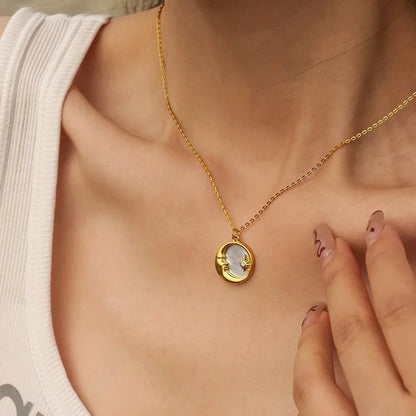 Dainty Celestial Silver Chain Necklace