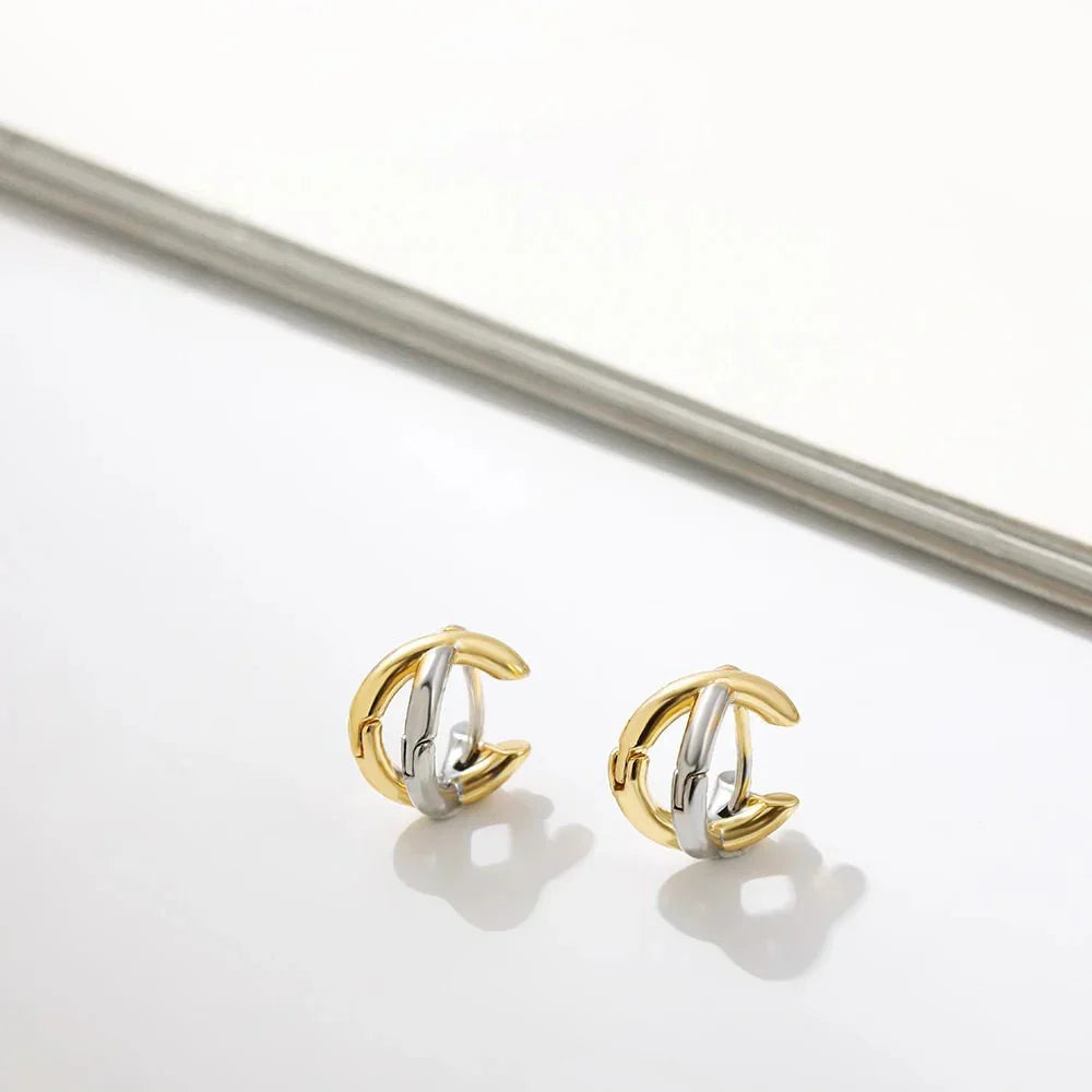 Small Cute Dangling Cross Earrings