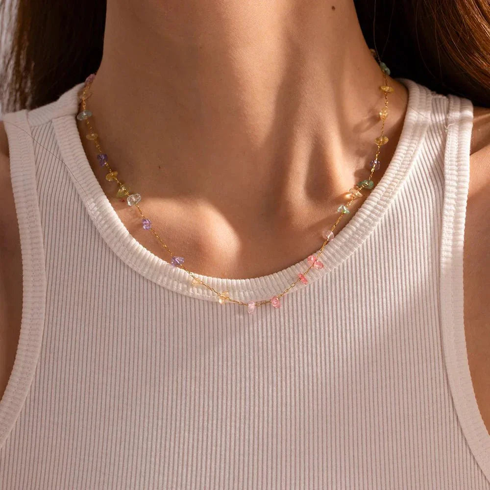 Elegant Shine Crystal Necklace Set