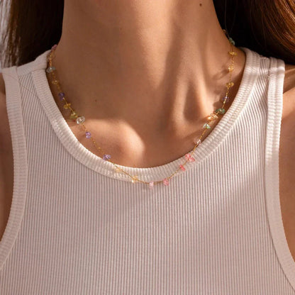Elegant Shine Crystal Necklace Set