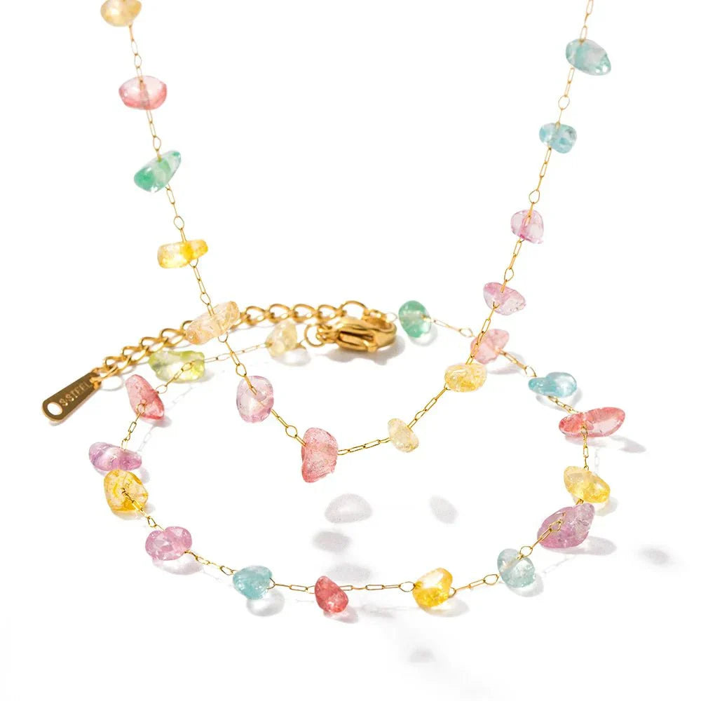 Elegant Shine Crystal Necklace Set