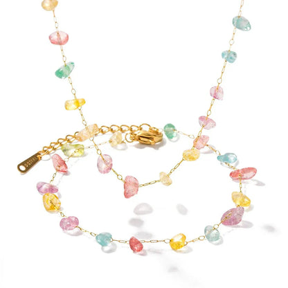 Elegant Shine Crystal Necklace Set