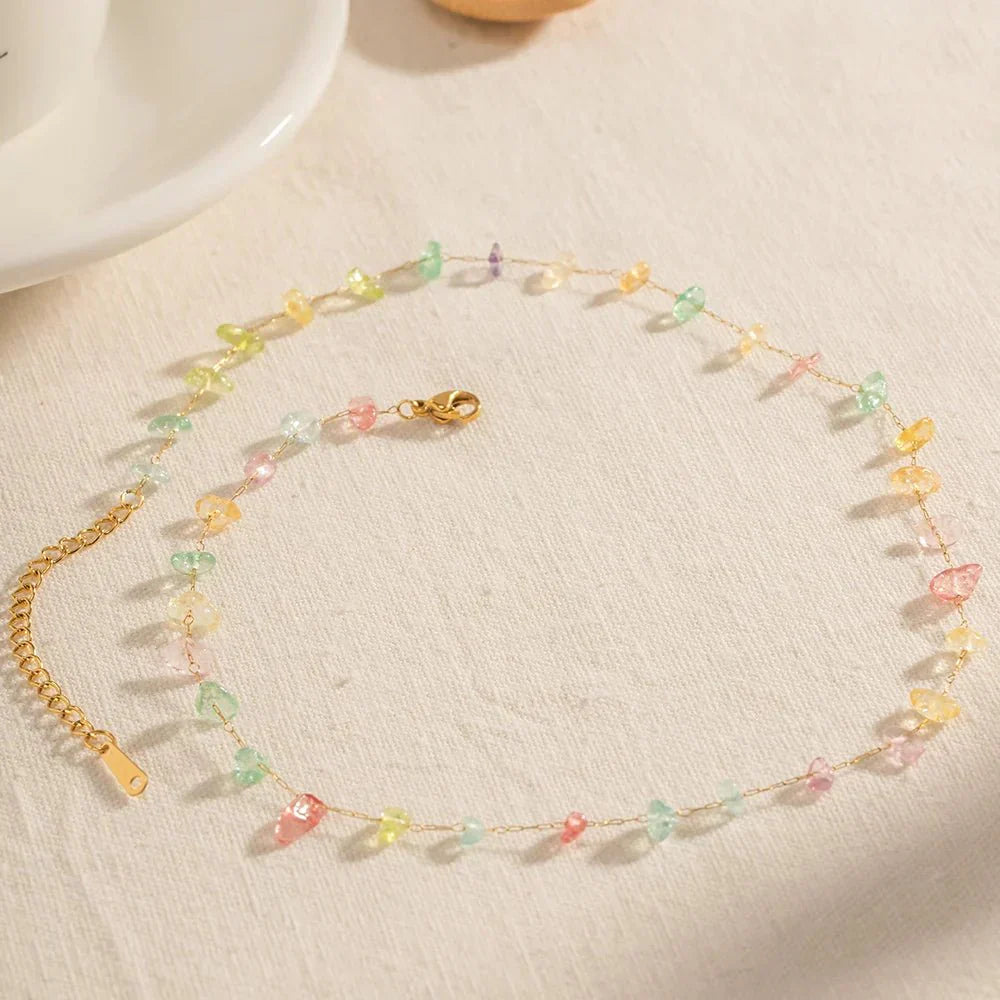 Elegant Shine Crystal Necklace Set