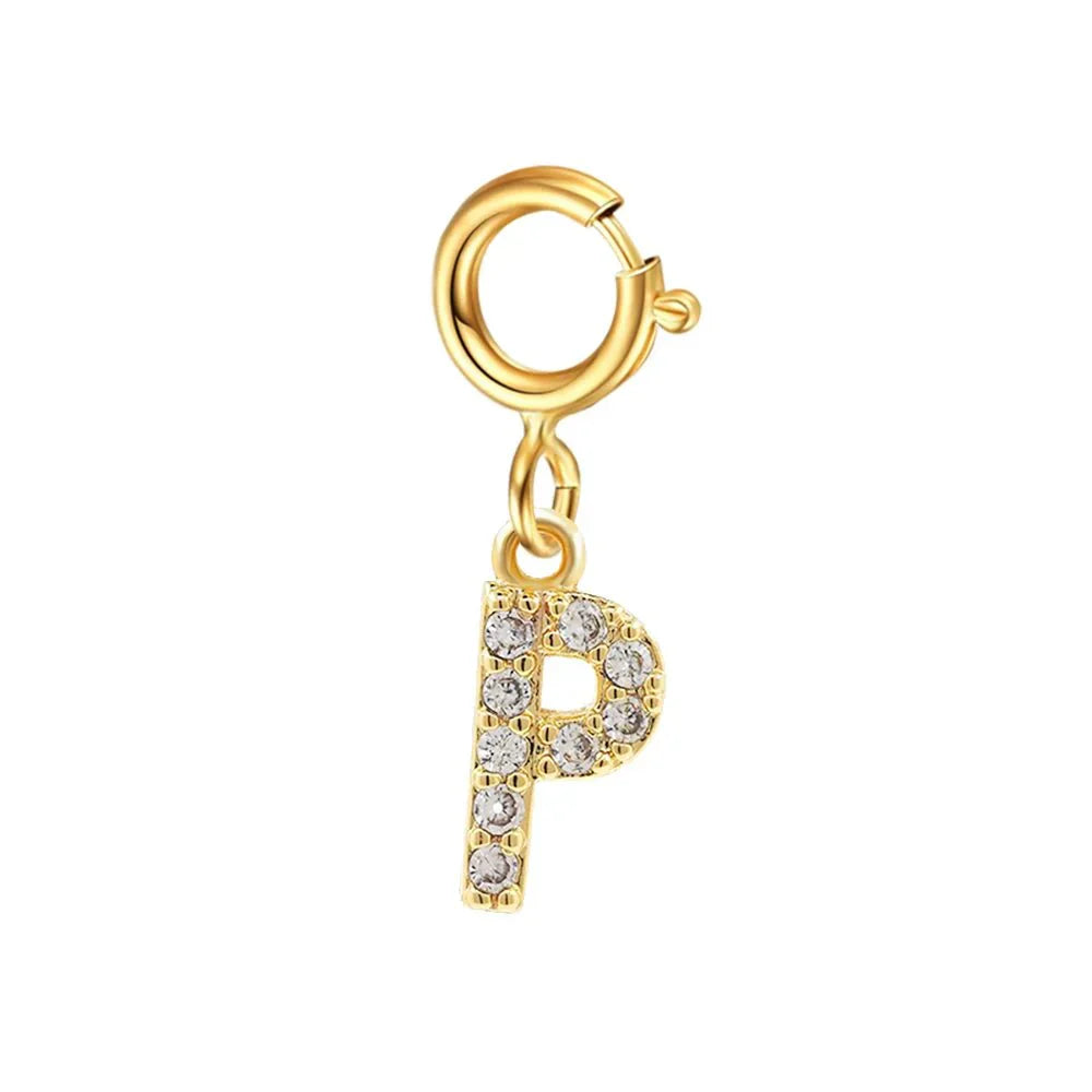 Elegant Initial Necklace Cuban Link Bracelet