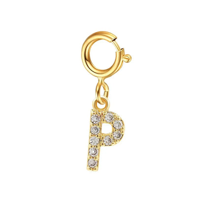 Elegant Initial Necklace Cuban Link Bracelet