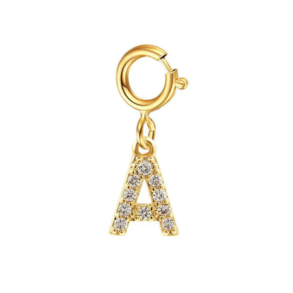 Elegant Initial Necklace Cuban Link Bracelet