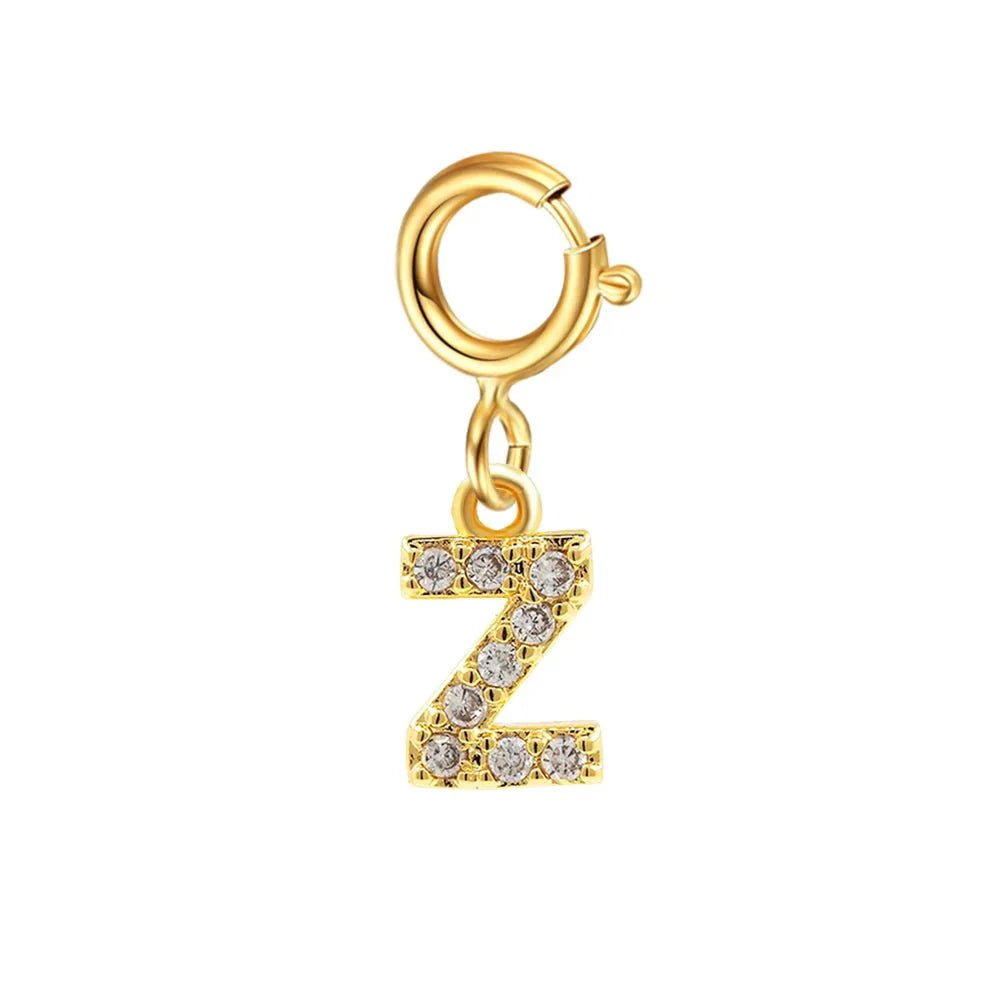 Elegant Initial Necklace Cuban Link Bracelet