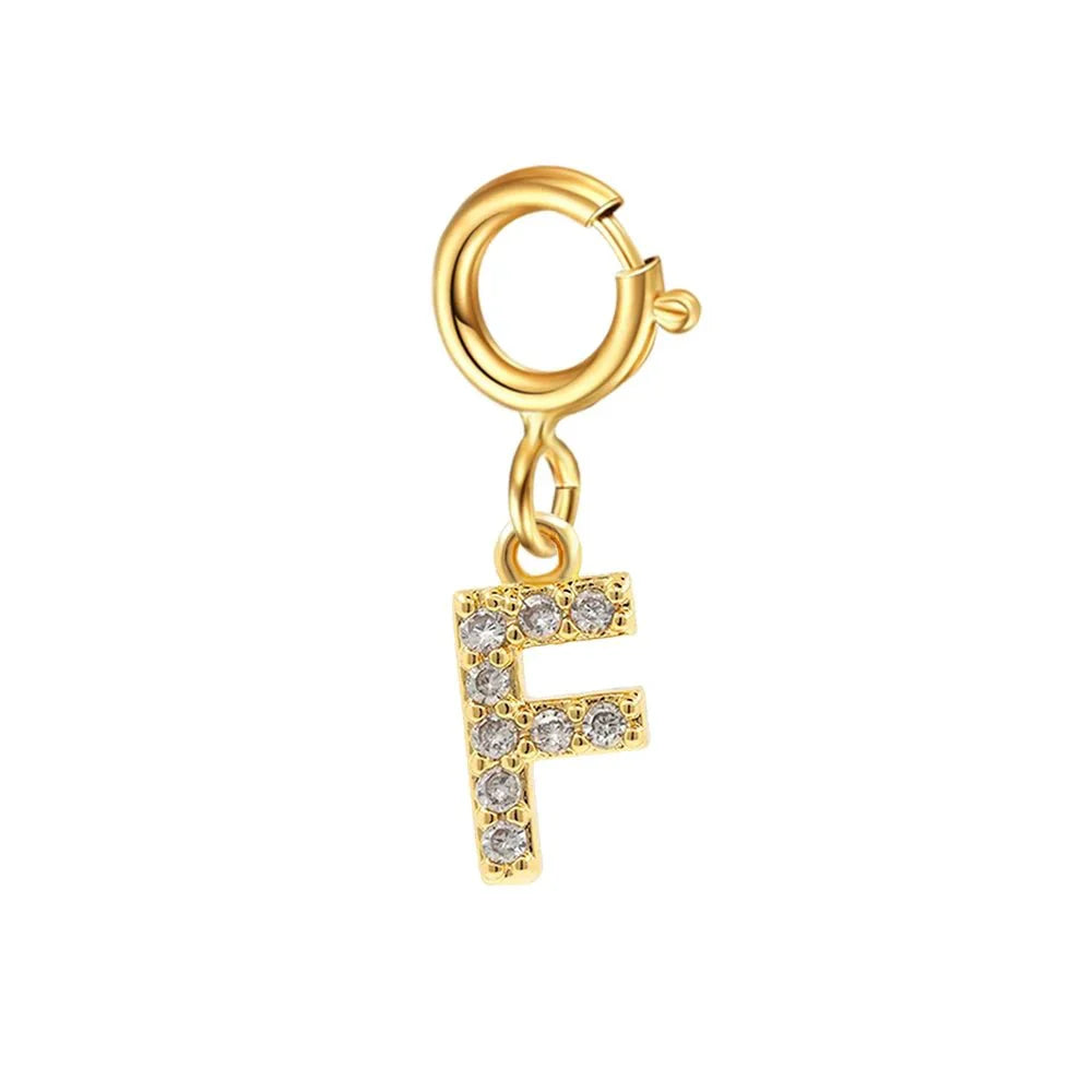 Elegant Initial Necklace Cuban Link Bracelet