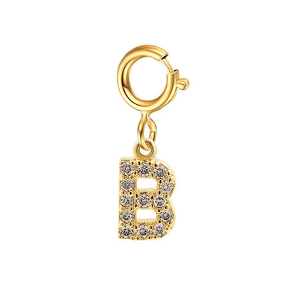 Elegant Initial Necklace Cuban Link Bracelet