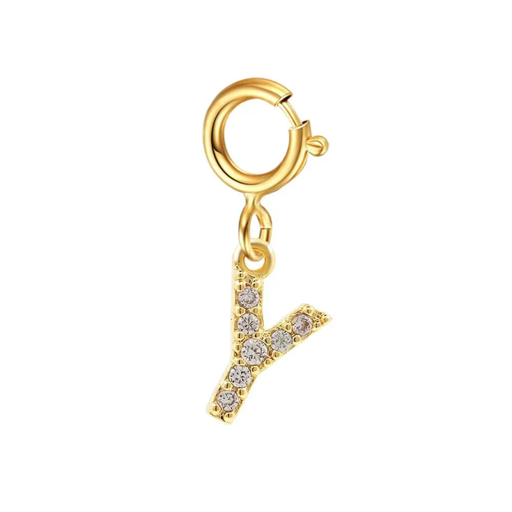 Elegant Initial Necklace Cuban Link Bracelet