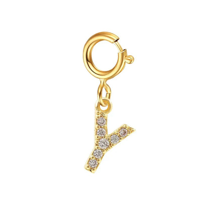 Elegant Initial Necklace Cuban Link Bracelet