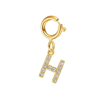 Elegant Initial Necklace Cuban Link Bracelet