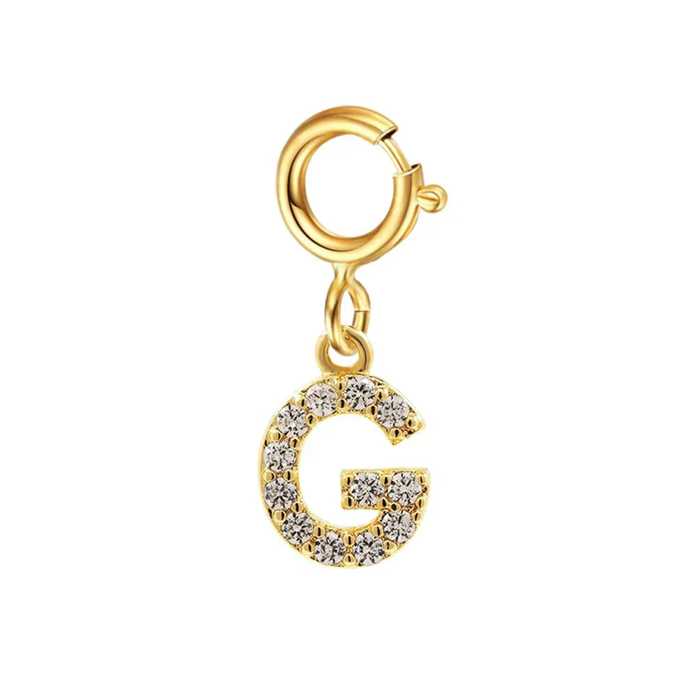 Elegant Initial Necklace Cuban Link Bracelet