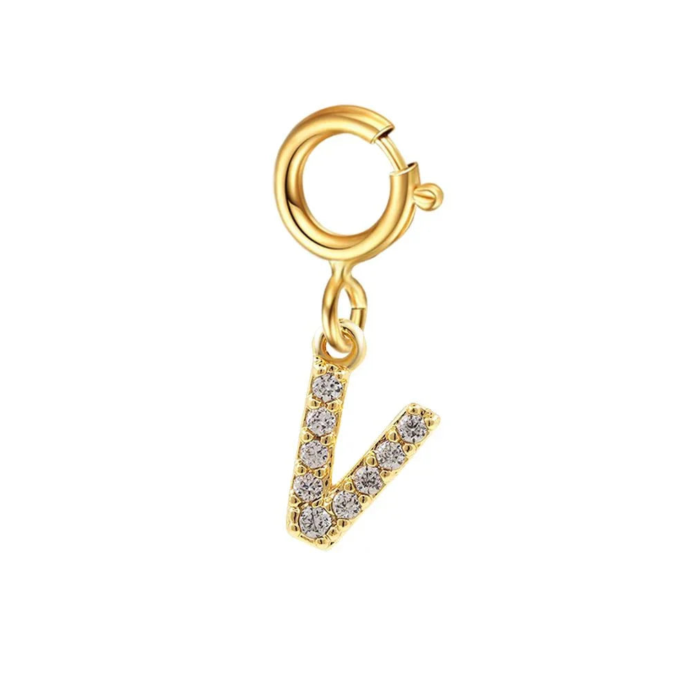 Elegant Initial Necklace Cuban Link Bracelet