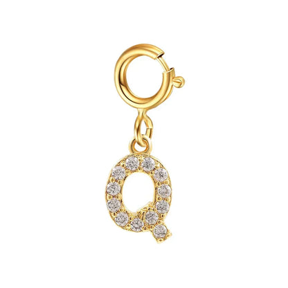 Elegant Initial Necklace Cuban Link Bracelet