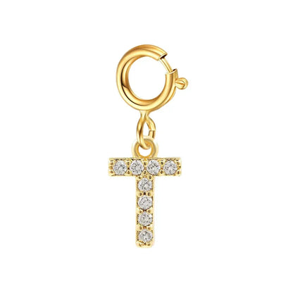Elegant Initial Necklace Cuban Link Bracelet