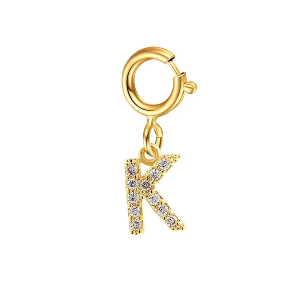 Elegant Initial Necklace Cuban Link Bracelet