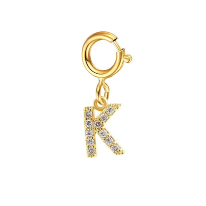 Elegant Initial Necklace Cuban Link Bracelet