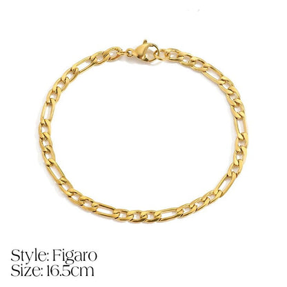 Elegant Initial Necklace Cuban Link Bracelet - Luxicro