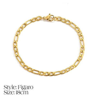 Elegant Initial Necklace Cuban Link Bracelet