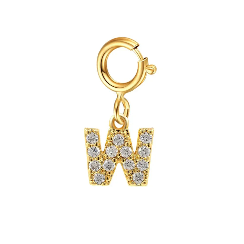 Elegant Initial Necklace Cuban Link Bracelet