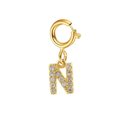 Elegant Initial Necklace Cuban Link Bracelet