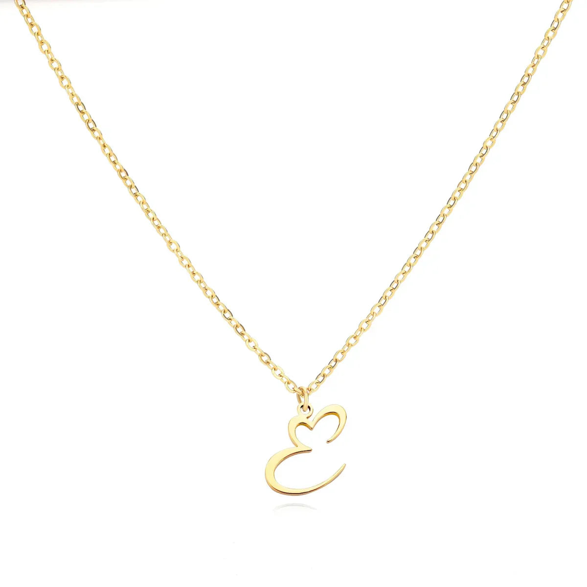 Dainty Heart Monogram Pendant Necklace