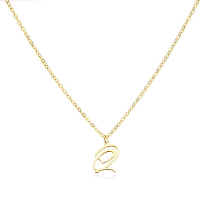 Dainty Heart Monogram Pendant Necklace