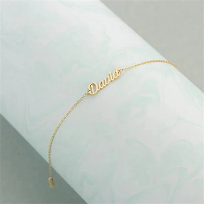 Customized Dainty Engraved Name Bangle