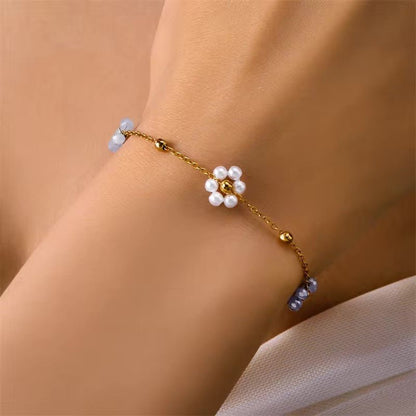 Dainty Floral Pendant Jewelry Set