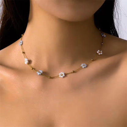 Dainty Floral Jewelry Set