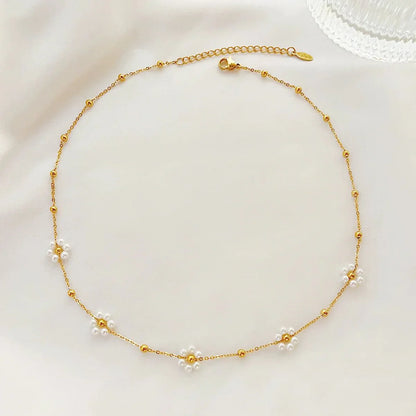 Dainty Floral Pendant Jewelry Set