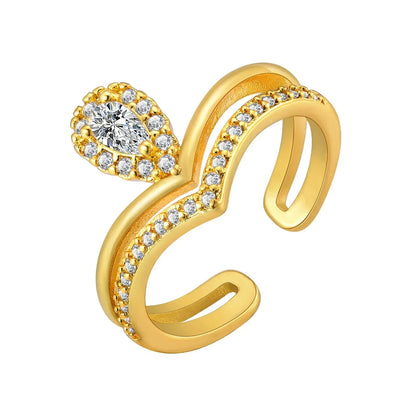 Slim Gold Stacking Diamond Rings