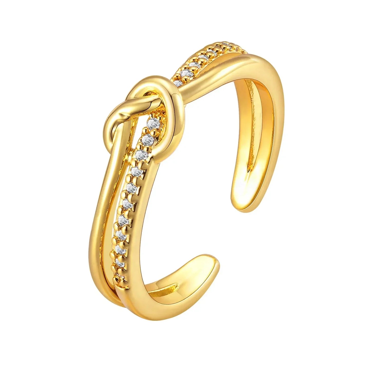 Slim Gold Stacking Diamond Rings
