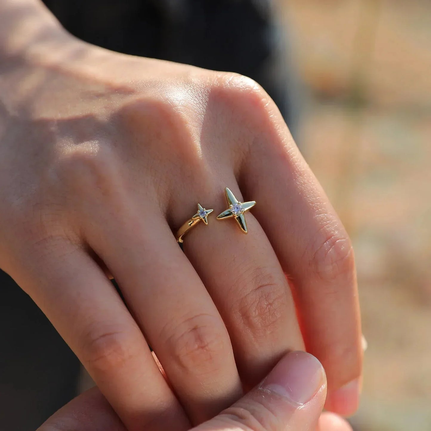 Slim Gold Stacking Diamond Rings