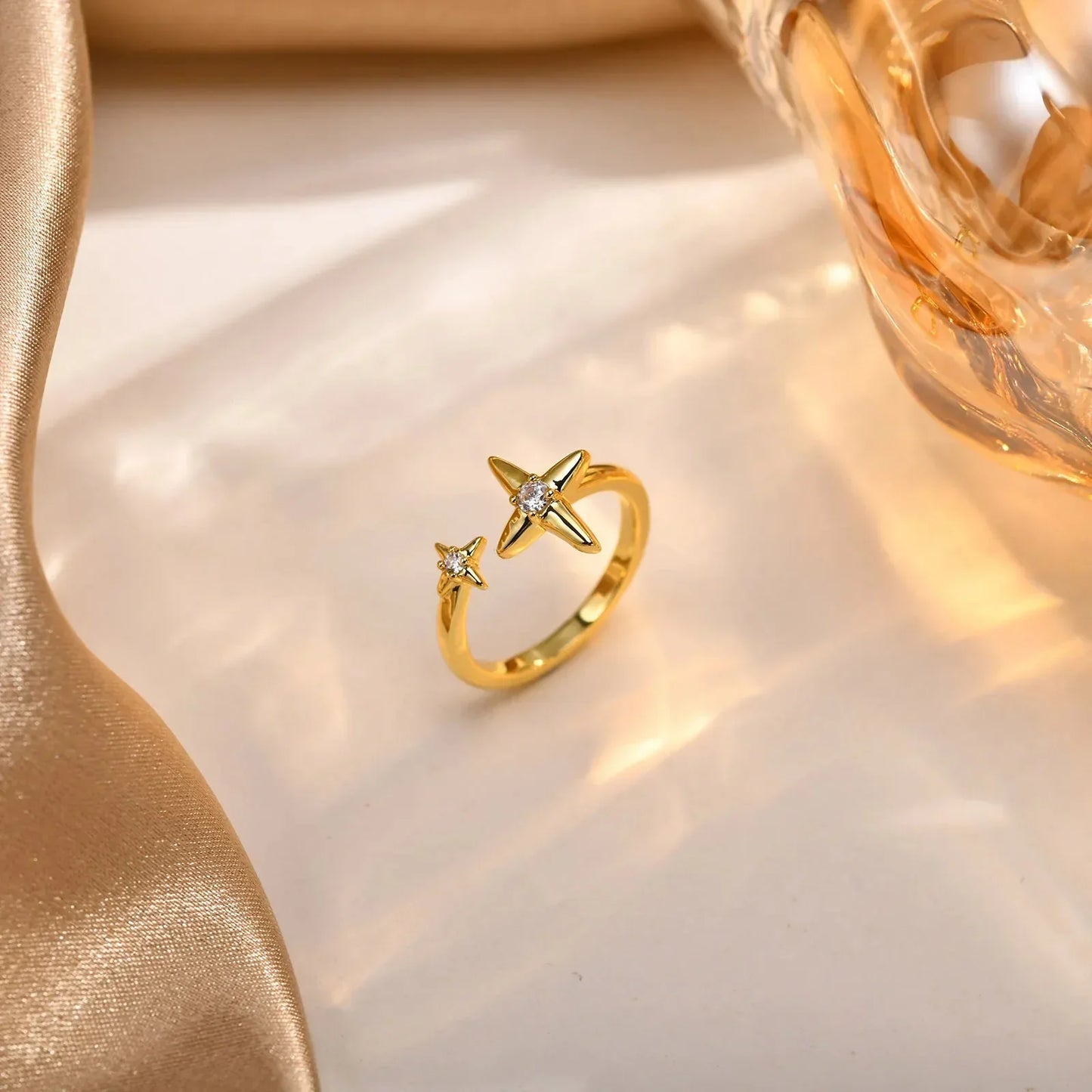 Slim Gold Stacking Diamond Rings