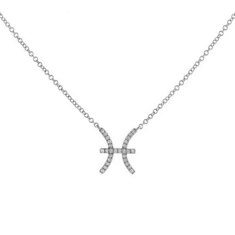 Dainty Zodiac Diamond Necklace Pendant