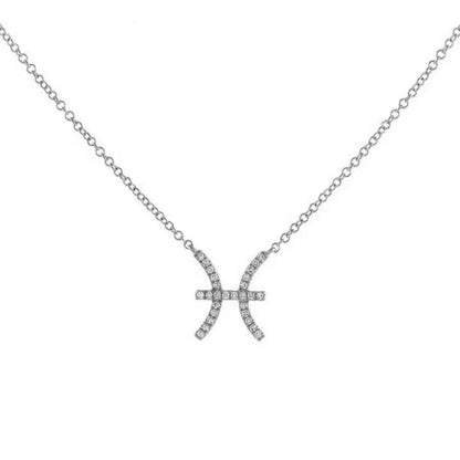 Dainty Zodiac Diamond Necklace Pendant