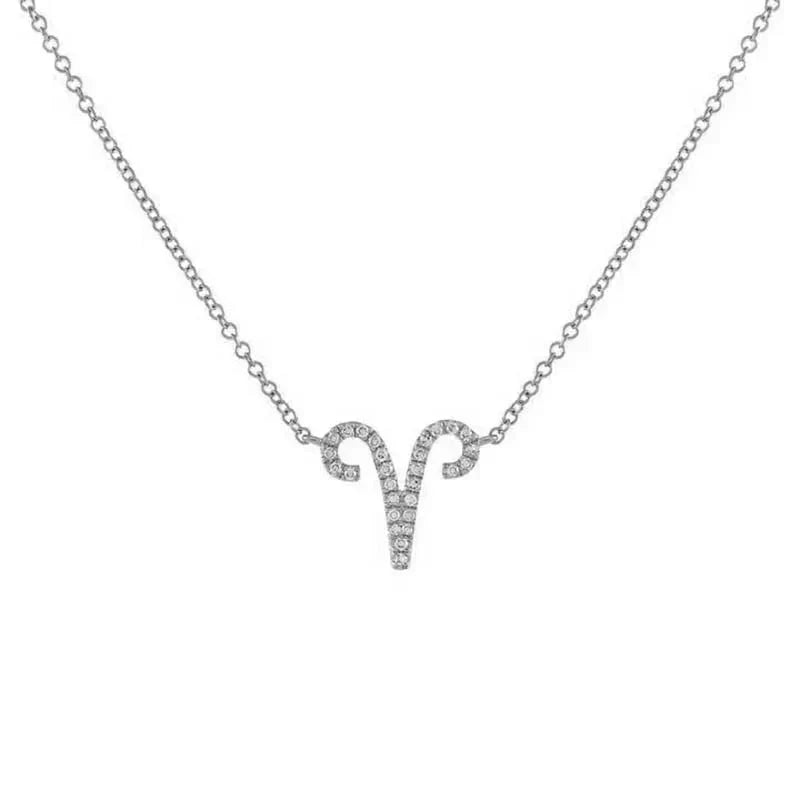 Dainty Zodiac Diamond Necklace Pendant