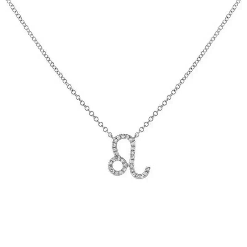 Dainty Crystal Zodiac Pendant Necklace