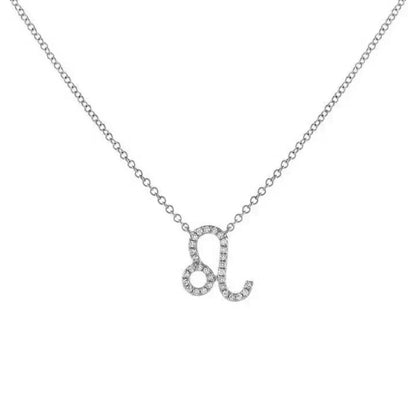 Dainty Zodiac Diamond Necklace Pendant