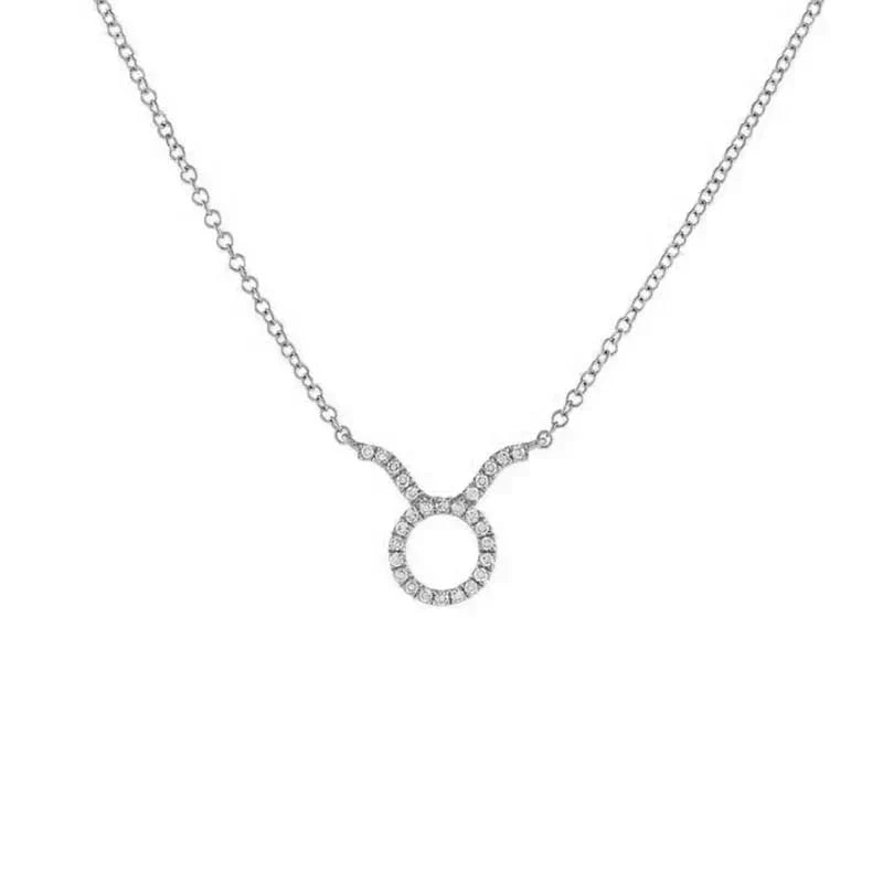 Dainty Zodiac Diamond Necklace Pendant