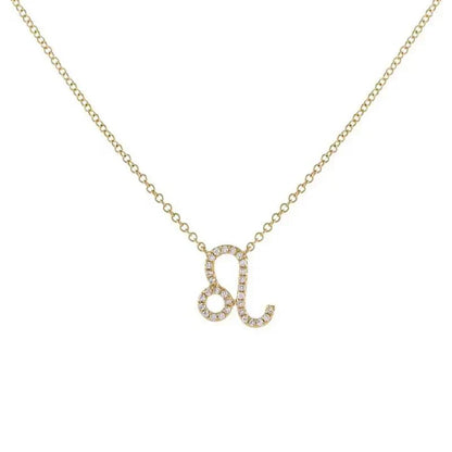 Dainty Zodiac Diamond Necklace Pendant