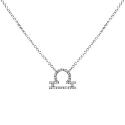 Dainty Zodiac Diamond Necklace Pendant