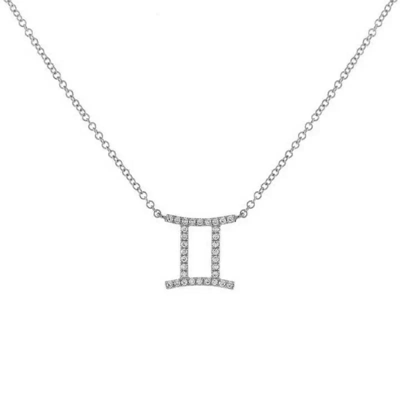 Dainty Zodiac Diamond Necklace Pendant