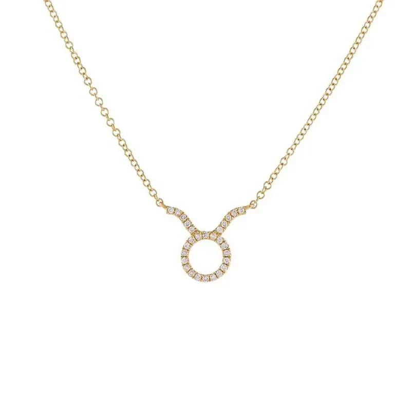 Dainty Zodiac Diamond Necklace Pendant