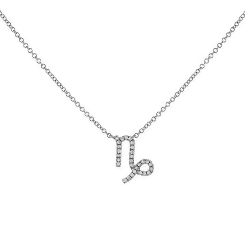Dainty Zodiac Diamond Necklace Pendant