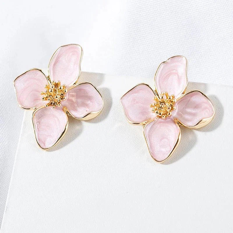 Dainty Floral Dangle Earrings