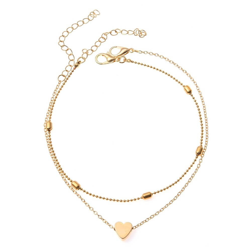 Dainty Hearts Anklet Charm