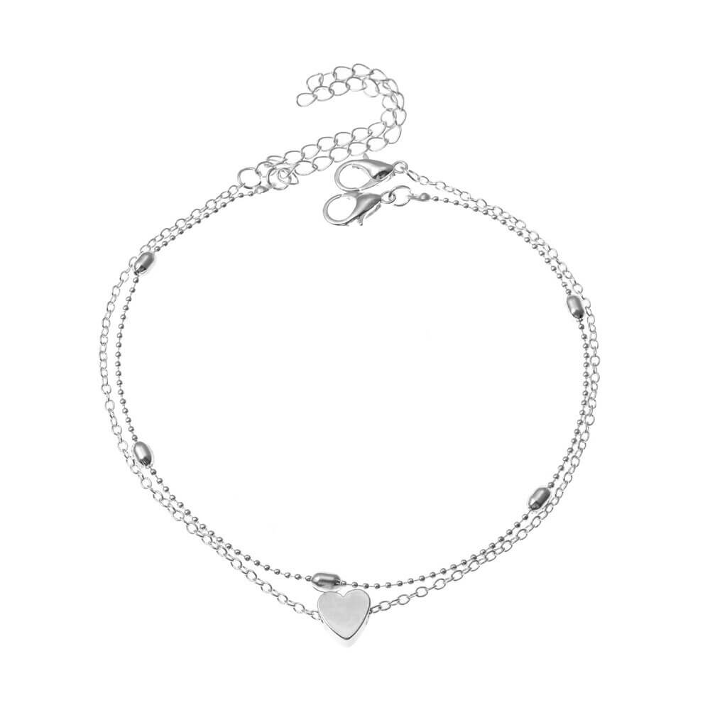 Dainty Hearts Anklet Charm
